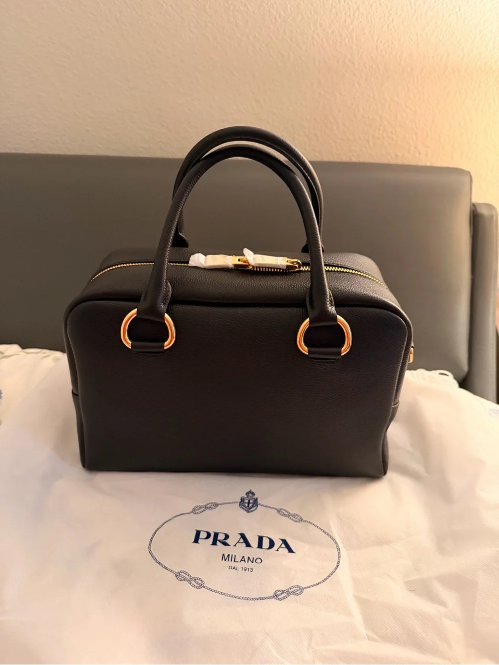Prada black saffiano
